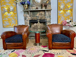 Dominique French Art Deco Rosewood Chrome and Glass Guéridon side coffee table circa 1930