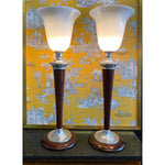 1930s Art Deco Mazda Lamps With Original Stamp - a Pair - French Antiques www.Decoparis.com