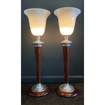 1930s Art Deco Mazda Lamps With Original Stamp - a Pair - French Antiques www.Decoparis.com