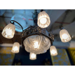 1930s Muller Freres French Art Deco Chandelier Signed by Muller Frères Luneville - French Antiques www.Decoparis.com