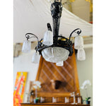 1930s Muller Freres French Art Deco Chandelier Signed by Muller Frères Luneville - French Antiques www.Decoparis.com