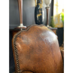 1930's Vintage Art Deco Leather Club Chairs - A Pair - French Antiques www.Decoparis.com