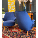 1950 Vintage Gio Ponti Midcentury Armchairs- A Pair - French Antiques www.Decoparis.com
