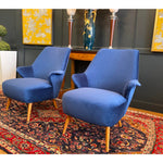 1950 Vintage Gio Ponti Midcentury Armchairs- A Pair - French Antiques www.Decoparis.com