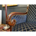 1830s French Empire Sofa Christian Lacroix upholstered - French Antiques www.Decoparis.com
