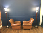 Leather 1930's Art Deco French Club Chairs - Made in France - French Antiques www.Decoparis.com