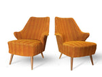 Pair of French Midcentury Lounge Chairs Gio Ponti Style - New York - French Antiques www.Decoparis.com
