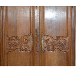Antique oak wood French Wedding Armoire Wardrobe, circa 1780’s - French Antiques www.Decoparis.com