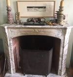 19th Century Louis XV Pompadour Style Marble Mantel - New York - French Antiques www.Decoparis.com