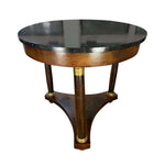 19th Century French Empire Gueridon Black Marble top and Bronze Dore Mounts