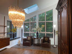 Six-Tier Murano Crystal Italian Chandelier, 120 Quadriedri Prism, circa 1960