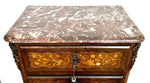Napoleon III French Secretary Chest of Drawers Mahogany Rosewood Inlaid