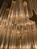 Six-Tier Murano Crystal Italian Chandelier, 120 Quadriedri Prism, circa 1960