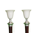 1930's pair of signed Art Deco Mazda floor lamps (Torchiere) - New York - French Antiques www.Decoparis.com