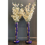 Antique Gustave Asch Cobalt Blue and Gold Porcelain Vases - a Pair - French Antiques www.Decoparis.com