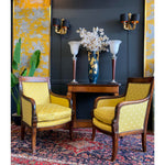 Early 19th Century Empire Mahogany Fauteuils- A Pair - French Antiques www.Decoparis.com