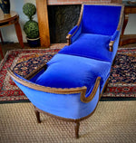 Stamped early 18th Century Louis XV Duchesse Brisee Longue Chair French Bergère.