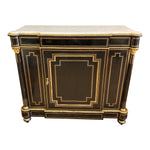 French Napoleon III Credenza Gilt Bronze Mounted Ebonized Wood Cabinet - French Antiques www.Decoparis.com