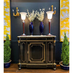 French Napoleon III Credenza Gilt Bronze Mounted Ebonized Wood Cabinet - French Antiques www.Decoparis.com
