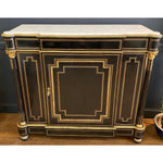 French Napoleon III Credenza Gilt Bronze Mounted Ebonized Wood Cabinet - French Antiques www.Decoparis.com