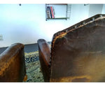 Pair of club armchairs