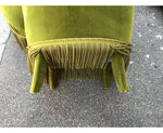 Paire de fauteuils crapaud en tissu mid-century 1930