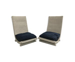 Pair of wicker chairs