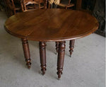 Table 6 pieds Louis Philippe en noyer n12