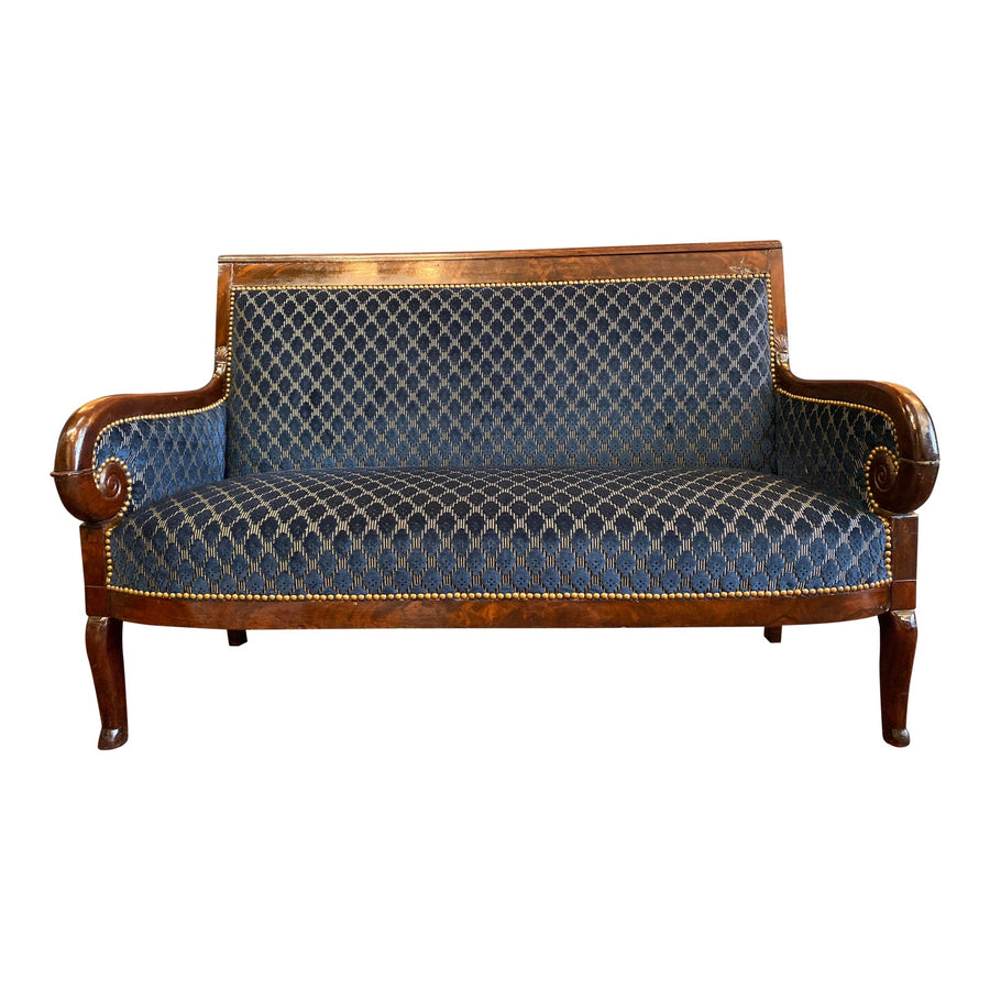 1830s French Empire Sofa Christian Lacroix upholstered - French Antiques www.Decoparis.com