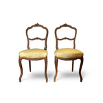 Pair of 19th Century French Chairs, carved oak wood - New York