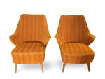 Pair of French Midcentury Lounge Chairs Gio Ponti Style - New York - French Antiques www.Decoparis.com