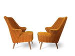 Pair of French Midcentury Lounge Chairs Gio Ponti Style - New York - French Antiques www.Decoparis.com
