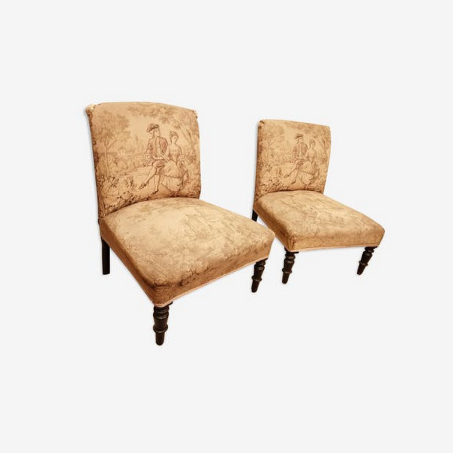Pair of Napoleon III armchair