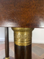 19th Century French Empire Gueridon Black Marble top and Bronze Dore Mounts